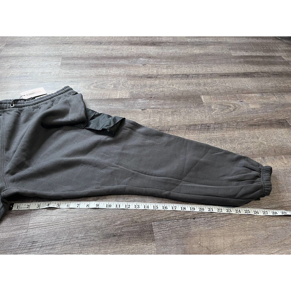 Missguided Plus Women Fleece Joggers Size 18 Gray Pockets O5 - Picture 6 of 7